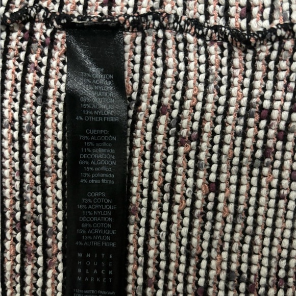 White House Black Market Fringe Knit Cardigan. SP - Picture 6 of 8